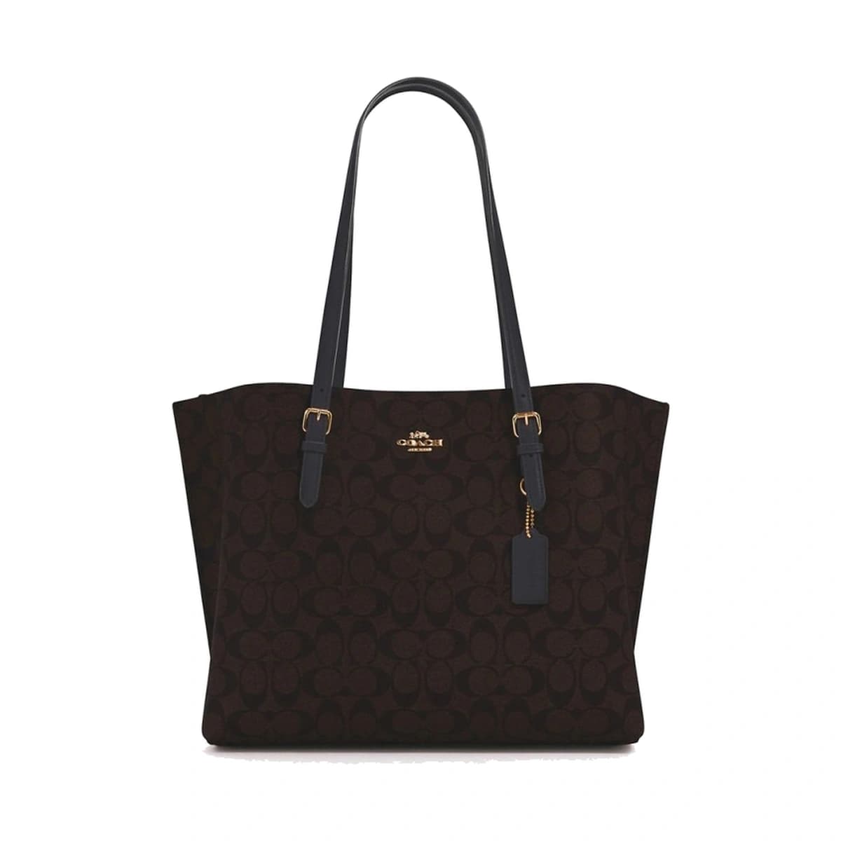 Mollie Tote In Signature Canvas - Im/Brown Black