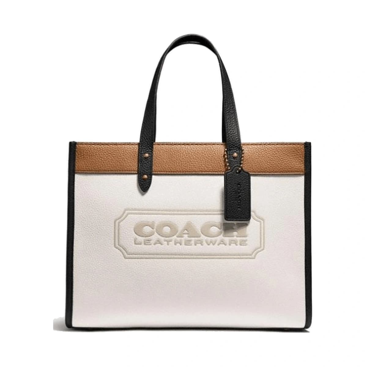 Field Tote 30 With Badge - Brass/Chalk Multi