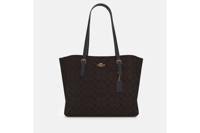 Mollie Tote In Signature Canvas - Im/Brown Black