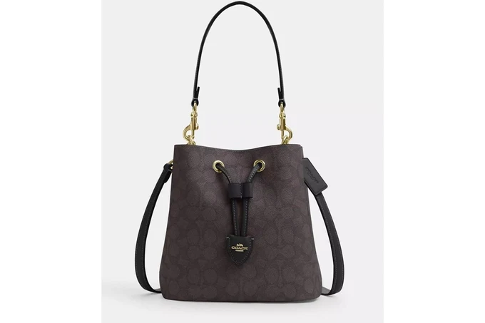 Outlet Rowan Bucket Bag in Signature Canvas