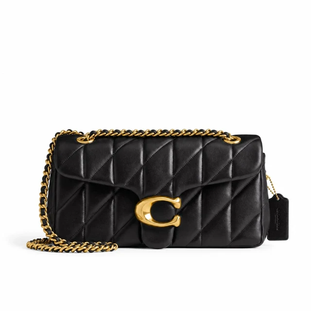 Coach Tabby Shoulder Bag 26 Pillow Quilting — Brass/Black