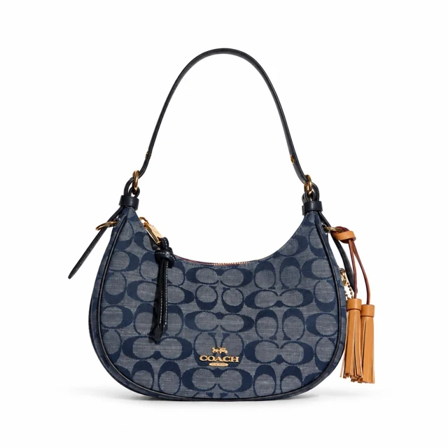 Coach Kleo Hobo Signature Chambray — Denim Multi