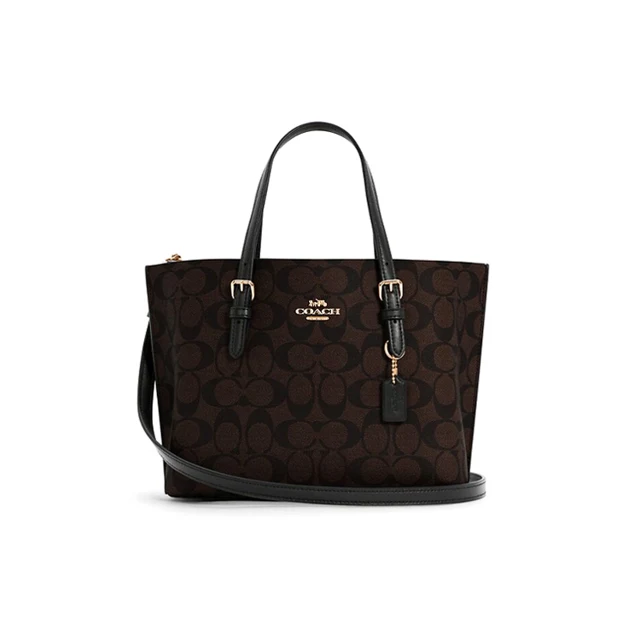 Coach Mollie Tote 25 Signature — Brown/Black