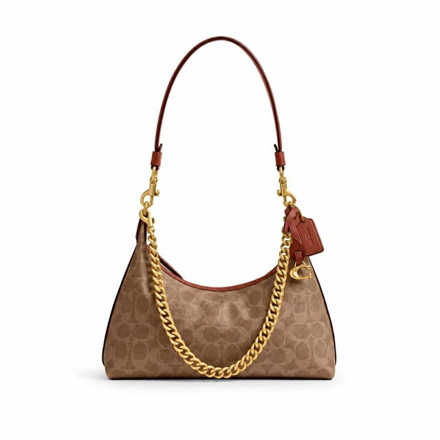 Coach Juliet Shoulder Bag 25 Signature — Tan/Caramel