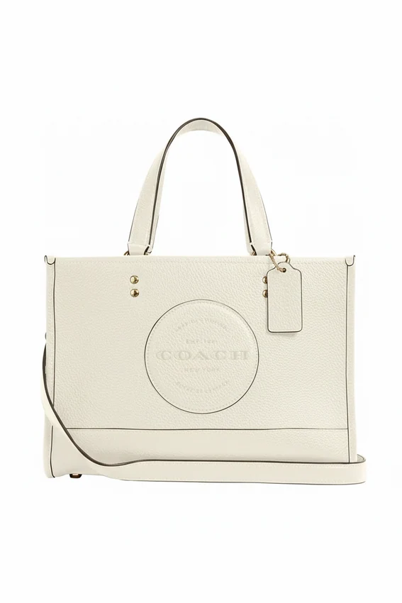 Сумка Coach Dempsey Carryall Bag With Patch - Gold/Chalk