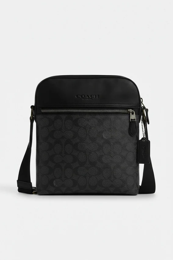 Сумка Мужская COACH Houston Flight Bag In Signature Canvas