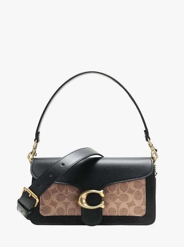 Сумка COACH Tabby Shoulder Bag 26 With Signature Canvas Black