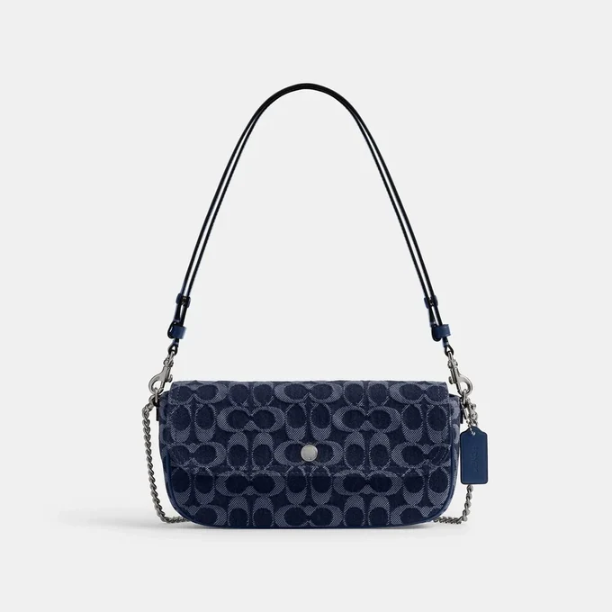 Сумка COACH Brook Flap Chain Bag In Signature Denim