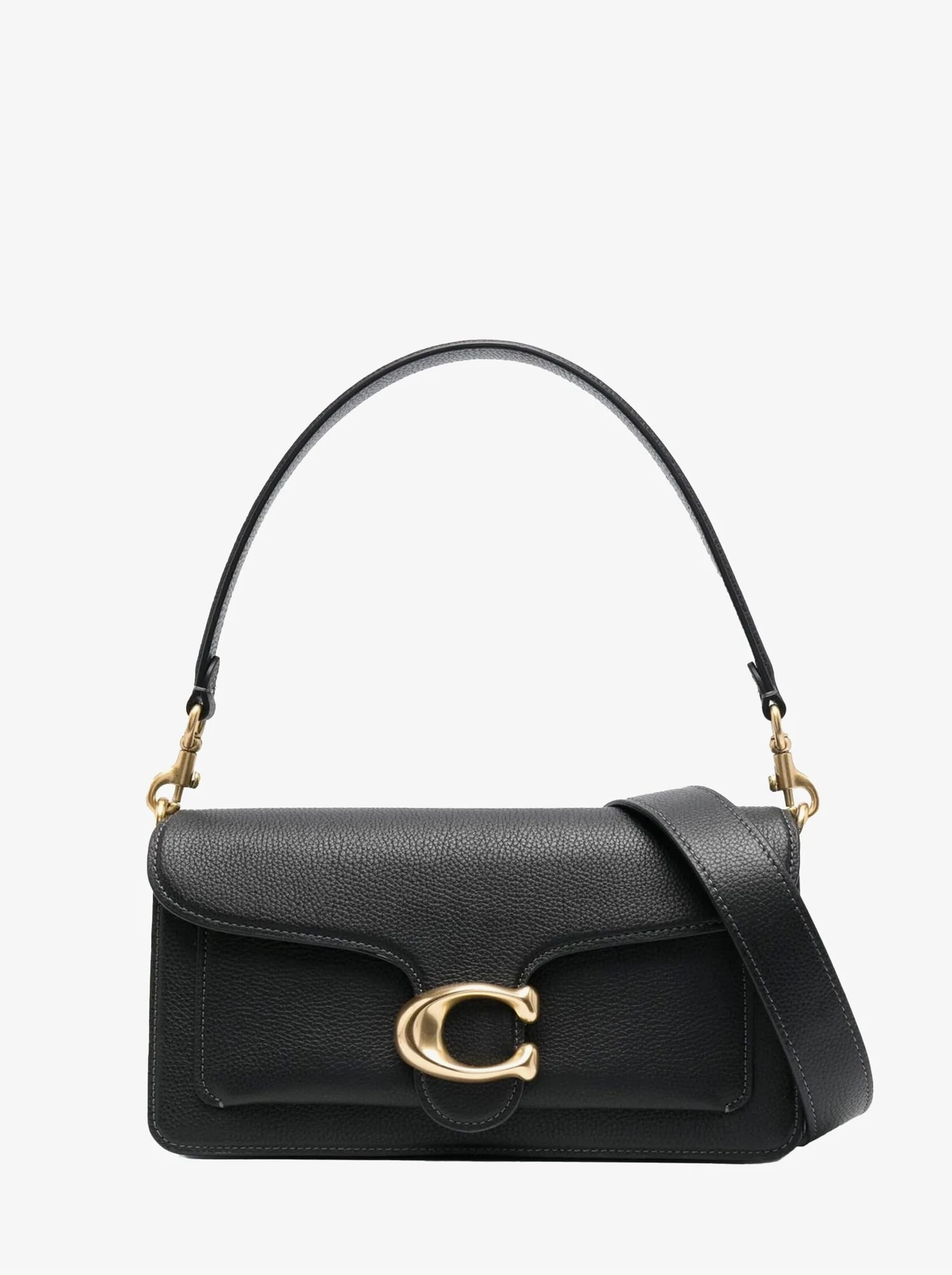 Сумка COACH Tabby 26 Leather Shoulder Bag Black — фото 1